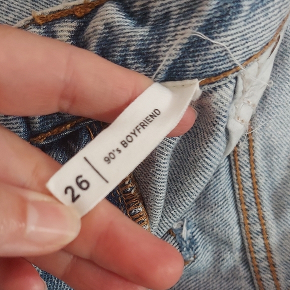 PacSun Light Blue Distressed Boyfriend Jeans - Picture 3 of 4